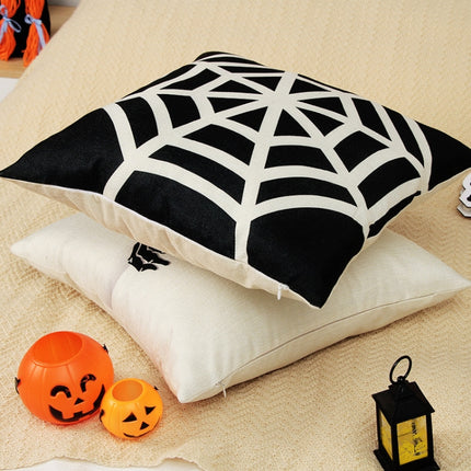 45x45cm Halloween Ornament Pillowcase Digital Print Pillow Case Without Pillow Core(Ghost)-garmade.com