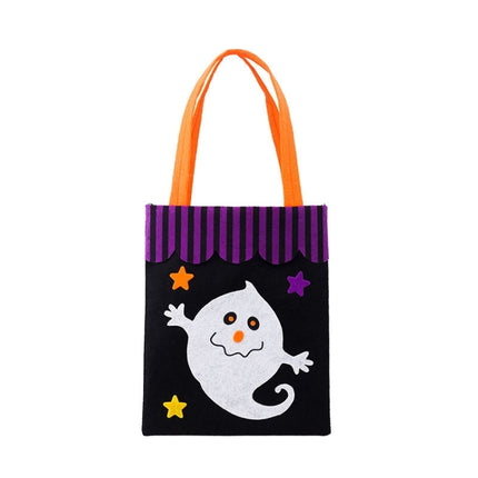 Halloween Non-woven Gift Candy Bag Cartoon Holiday Decoration Props(Ghost)-garmade.com