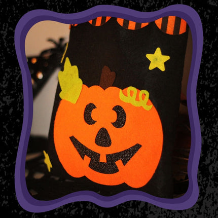 Halloween Non-woven Gift Candy Bag Cartoon Holiday Decoration Props(Pumpkin)-garmade.com