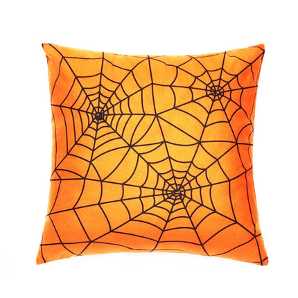 45x45cm Halloween Decoration Living Room Sofa Party Pillow Case Without Pillow Core(Spider)-garmade.com