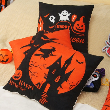 45x45cm Halloween Decoration Living Room Sofa Party Pillow Case Without Pillow Core(Witchcher Hat)-garmade.com