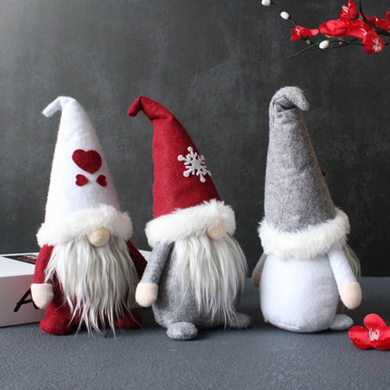 Faceless Doll With Hat Christmas Dwarf Plush Doll(Love)-garmade.com