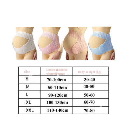Prenatal Belly Support Three-Piece Breathable Belly Support Belt For Pregnant Women Before Childbirth, Size: S(Blue)-garmade.com