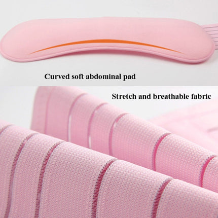 Prenatal Belly Support Three-Piece Breathable Belly Support Belt For Pregnant Women Before Childbirth, Size: XL(Pink)-garmade.com