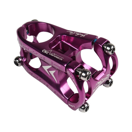 KRSEC CNC Ultra Light Short-Handed Mountain Bike Aluminum Alloy 50mm Riser, Colour: Purple-garmade.com