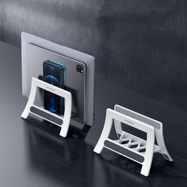 Oatsbasf 03671 Multifunctional Computer Tablet Cellphone Storage Bracket, Colour: Simple Version (White)-garmade.com