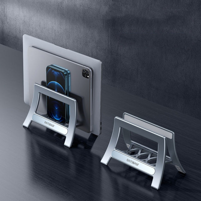 Oatsbasf 03671 Multifunctional Computer Tablet Cellphone Storage Bracket, Colour: Deluxe Version (Gray)-garmade.com