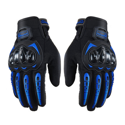 Riding Tribe MCS-17 Motorcycle Gloves Touch Screen Outdoor Riding Gloves, Size: M(Blue)-garmade.com