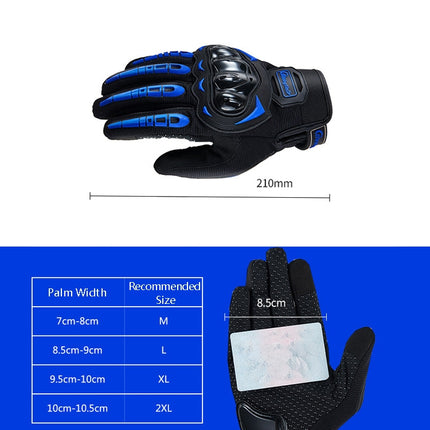 Riding Tribe MCS-17 Motorcycle Gloves Touch Screen Outdoor Riding Gloves, Size: M(Orange)-garmade.com