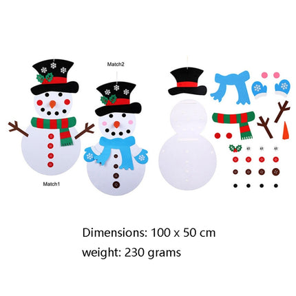 Handmade Felt Christmas Tree Decoration Children DIY Christmas Decorations, Style: Dress-up 1-garmade.com