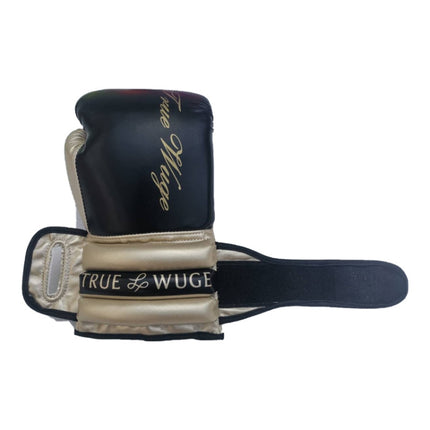 Boxing Sanda Gloves Free Fighting Half Finger Boxing Gloves(Black Golden)-garmade.com