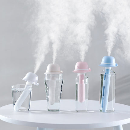 BD-LM1 Hats Type Aromatherapy Machine USB Plug-In Spray Humidifier, Product specifications: 8 x 7.8 x 23.5cm(White)-garmade.com