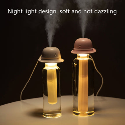 BD-LM1 Hats Type Aromatherapy Machine USB Plug-In Spray Humidifier, Product specifications: 8 x 7.8 x 17.8cm(Beige)-garmade.com