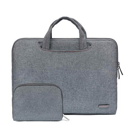 LiSEN LS-116 Simple Laptop Bag Business Laptop Liner Bag, Size: 11.6 inch(Snowflake Nylon Gray)-garmade.com