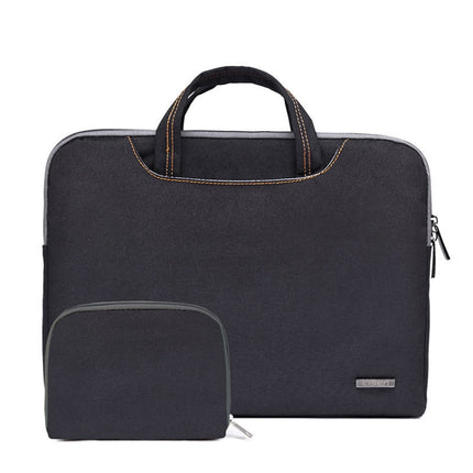 LiSEN LS-116 Simple Laptop Bag Business Laptop Liner Bag, Size: 13.3 inch(Snowflake Nylon Black)-garmade.com