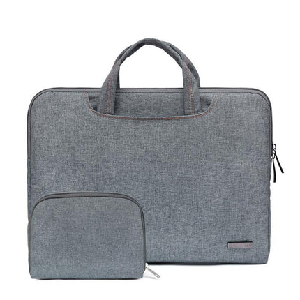 LiSEN LS-116 Simple Laptop Bag Business Laptop Liner Bag, Size: 13.3 inch(Snowflake Nylon Gray)-garmade.com