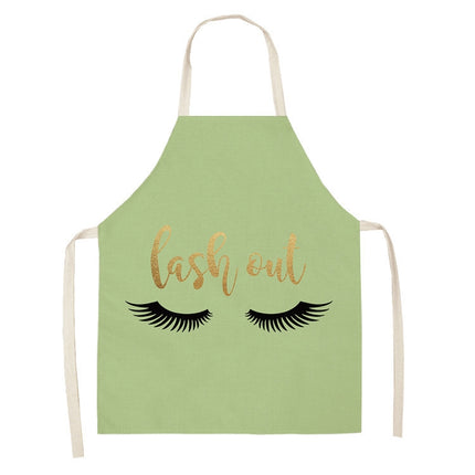 2 PCS Kitchen Linen Heart-Shaped Letters Fashion Sleeveless Apron, Specification: 45x56 cm(MeI6038)-garmade.com