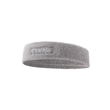 2 PCS Enochle Sports Sweat-Absorbent Headband Combed Cotton Knitted Sweatband(Gray)-garmade.com