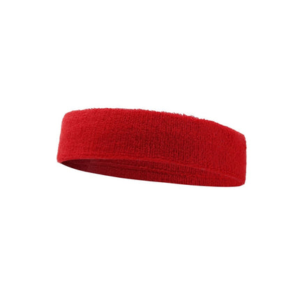 2 PCS Enochle Sports Sweat-Absorbent Headband Combed Cotton Knitted Sweatband(Red)-garmade.com