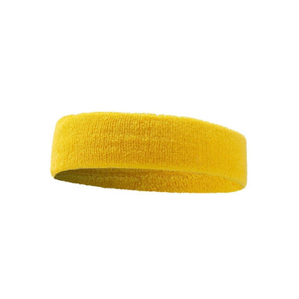 2 PCS Enochle Sports Sweat-Absorbent Headband Combed Cotton Knitted Sweatband(Yellow)-garmade.com
