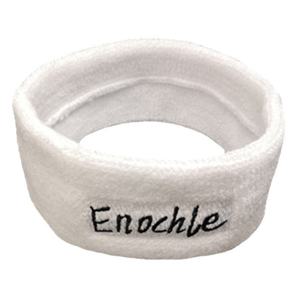 2 PCS Enochle Sports Sweat-Absorbent Headband Combed Cotton Knitted Sweatband(Rose Red)-garmade.com