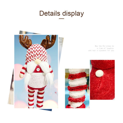 Christmas Decoration Props Faceless Doll Telescopic Doll(Braid)-garmade.com