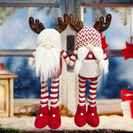 Christmas Decoration Props Faceless Doll Telescopic Doll(Braid)-garmade.com