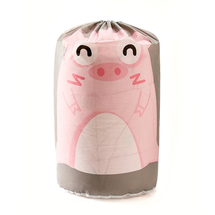 4 PCS Quilt Storage Bag Quilt Beam Opening Storage Bag Cylinder Dustproof Clothing Clothes Finishing Bag, Colour: Pink Pig-garmade.com