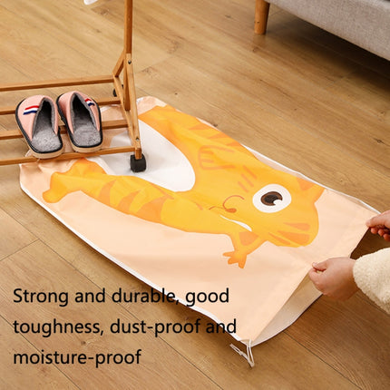 4 PCS Quilt Storage Bag Quilt Beam Opening Storage Bag Cylinder Dustproof Clothing Clothes Finishing Bag, Colour: Yellow Tiger-garmade.com