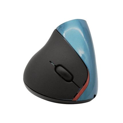 HH-111 5 Keys Wireless Vertical Charging Mouse Ergonomics Wrist Protective Mouse(Blue)-garmade.com