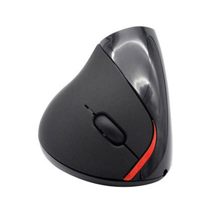 HH-111 5 Keys Wireless Vertical Charging Mouse Ergonomics Wrist Protective Mouse(Black)-garmade.com