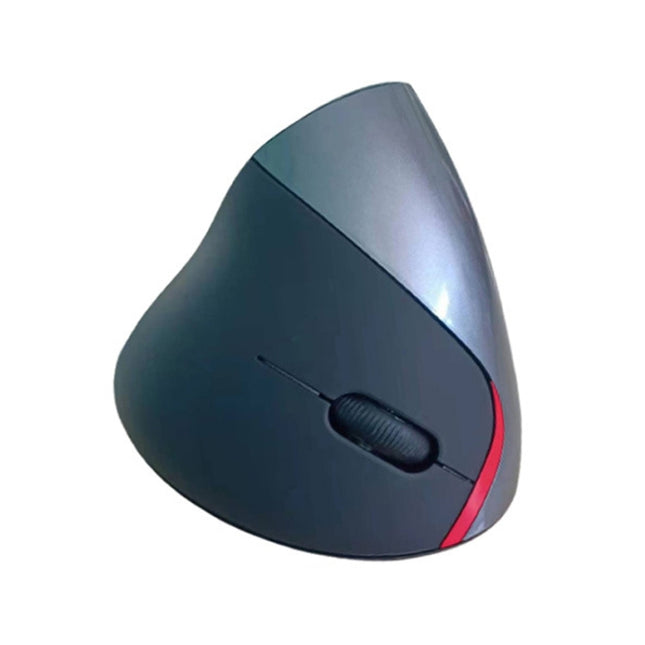 HH-111 5 Keys Wireless Vertical Charging Mouse Ergonomics Wrist Protective Mouse(Iron Gray)-garmade.com