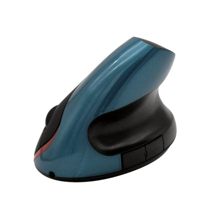 HH-111 5 Keys Wireless Vertical Charging Mouse Ergonomics Wrist Protective Mouse(Blue)-garmade.com