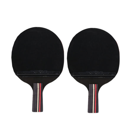 HUIESON HS-D-P01 Three Star 7 Layers Pure Wood Double-sided Reverse Adhesive Table Tennis Racket Set, Specification: Pen Hold Grip Racket-garmade.com