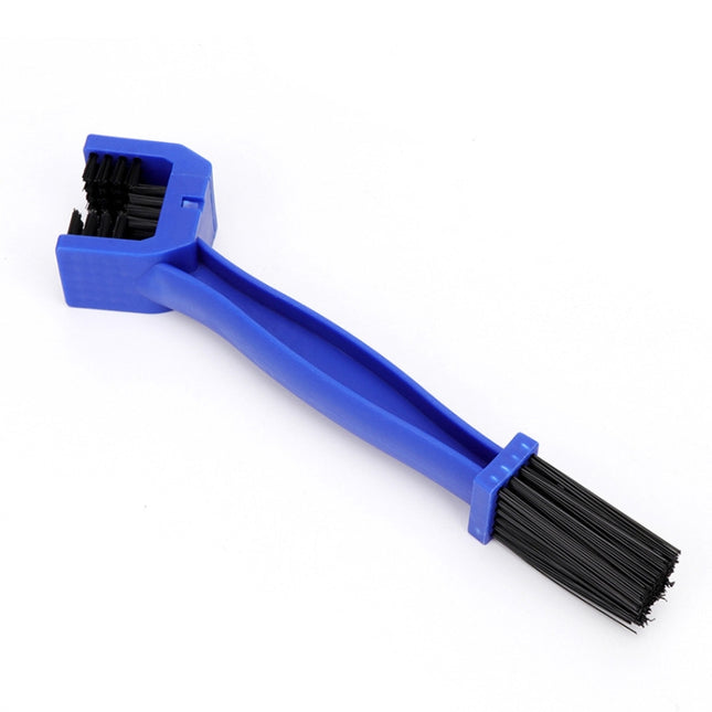 5 PCS BG-7168 Bicycle And Motorcycle Cleaning Brush Three-Sided Chain Brush, Colour: Blue-garmade.com