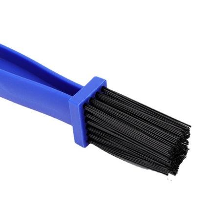 5 Set BG-7168 Bicycle And Motorcycle Cleaning Brush Three-Sided Chain Brush, Colour: Blue + Small Brush-garmade.com