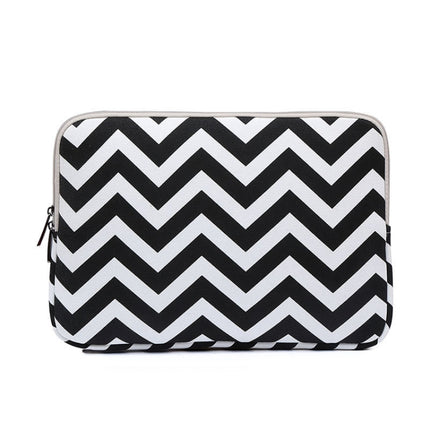 LiSEN LS-525 Wavy Pattern Notebook Liner Bag, Size: 12 inches(Black)-garmade.com