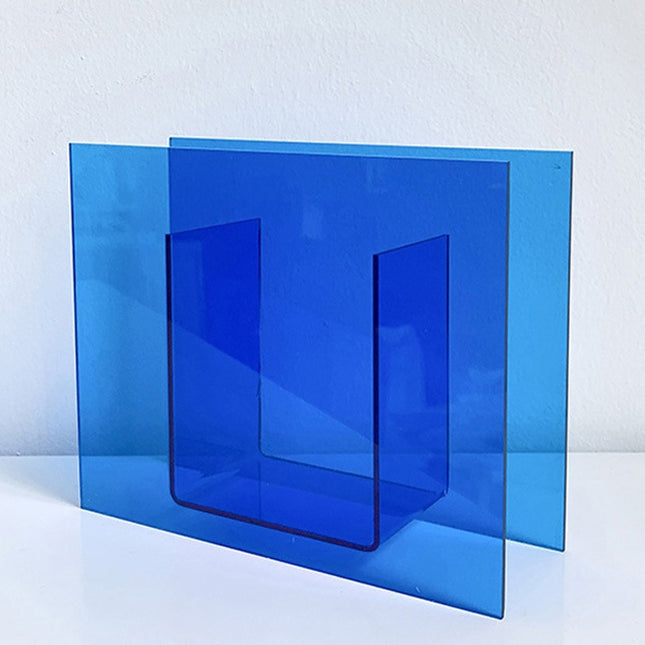 Blue Square Acrylic Ornament Studio Background Ornament Photo Props-garmade.com