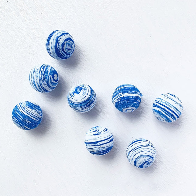 8pcs/ Set Blue White Ball Studio Background Ornament Photo Props-garmade.com