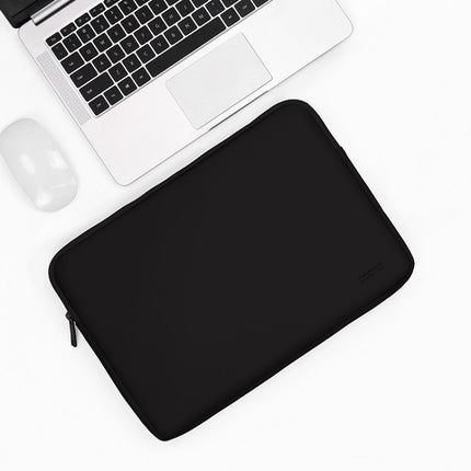 Baona BN-Q001 PU Leather Laptop Bag, Colour: Midnight Black, Size: 11/12 inch-garmade.com