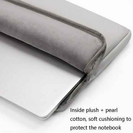 Baona BN-Q001 PU Leather Laptop Bag, Colour: Gray + Power Bag, Size: 13/13.3/14 inch-garmade.com