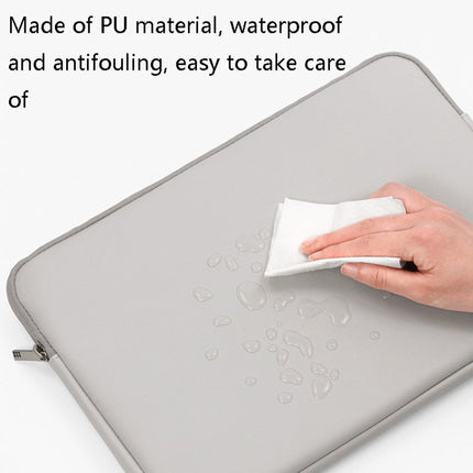 Baona BN-Q004 PU Leather Laptop Bag, Colour: Double-layer Gray, Size: 11/12 inch-garmade.com