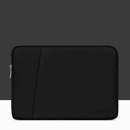 Baona BN-Q004 PU Leather Laptop Bag, Colour: Double-layer Midnight Black, Size: 11/12 inch-garmade.com