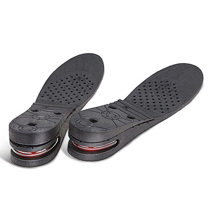 2 Pairs 032 Adjust Inner Height Insole Free Size Cutable Insole, Colour: Black Single Layer (about 2.5cm)-garmade.com