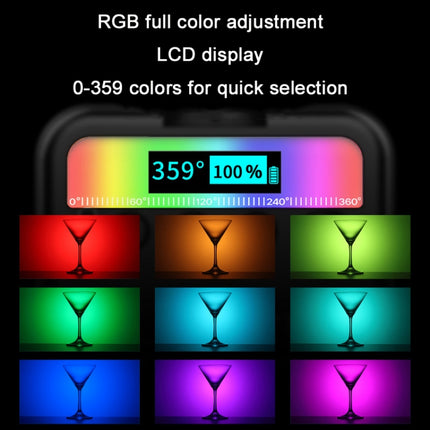 Ulanzi VL49 RGB Small LED Video Fill Light 6W Vlog Photography Beauty Light(Black)-garmade.com