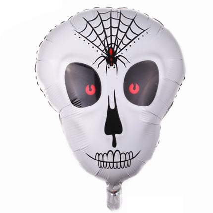 Halloween Aluminum Film Balloon Party Decoration,Style: Skull Head-garmade.com