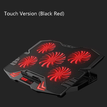 ICE COOREL K5 Laptop Radiator Computer Cooling Bracket, Colour: Touch Version (Black Red)-garmade.com