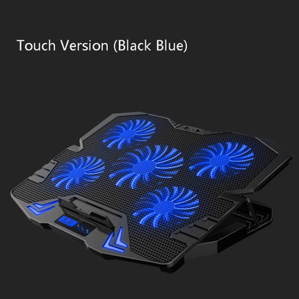 ICE COOREL K5 Laptop Radiator Computer Cooling Bracket, Colour: Touch Version (Black Blue)-garmade.com