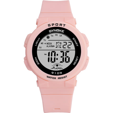 SYNOKE 9109 Student Multifunctional Waterproof Colorful Luminous Electronic Watch(Pink)-garmade.com