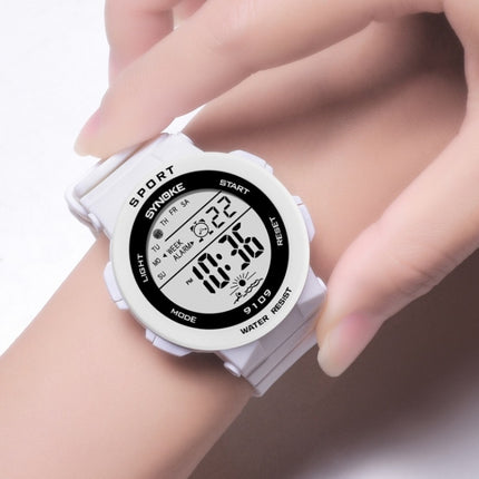 SYNOKE 9109 Student Multifunctional Waterproof Colorful Luminous Electronic Watch(Black)-garmade.com